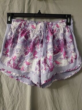 Athletic Women's Lounge Shorts in Lavender & Pink Floral